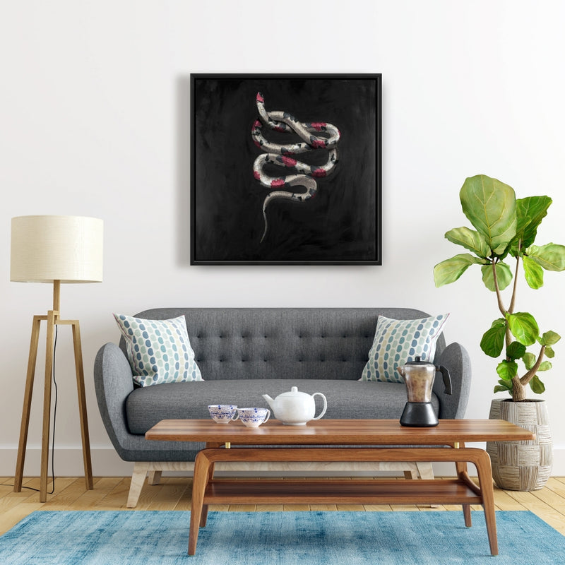 Snake Flowers, Fine art gallery wrapped canvas 36x36