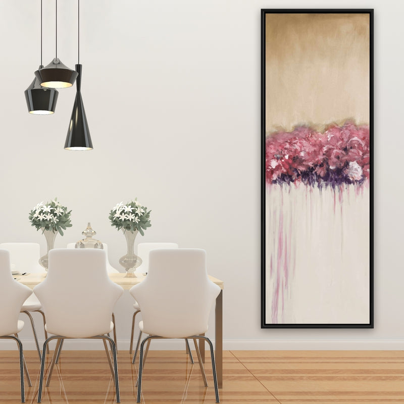 Vintage Flower Cluster, Fine art gallery wrapped canvas 16x48