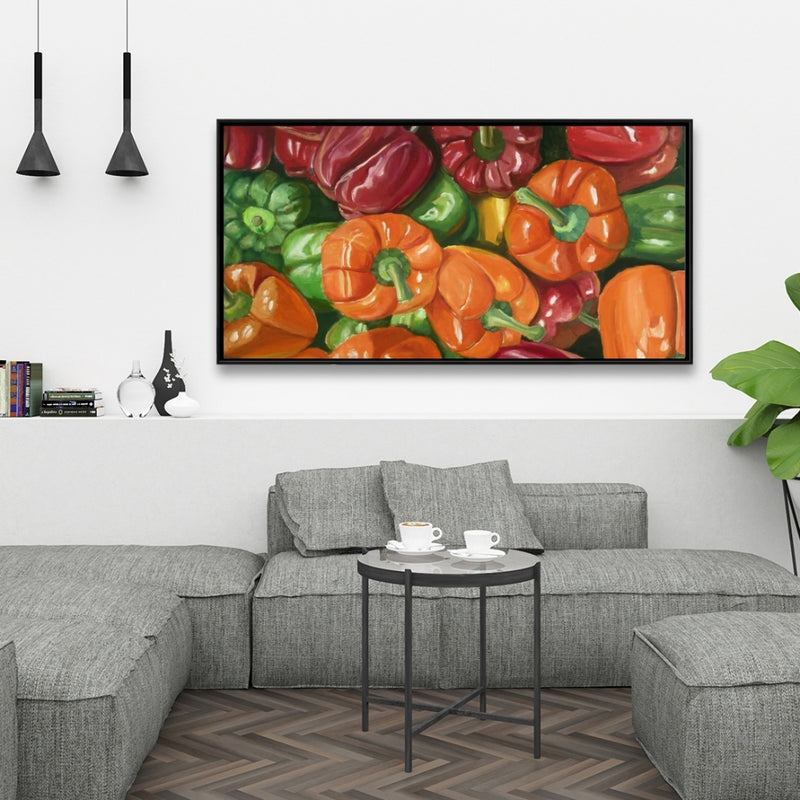 A Lot Of Peppers, Fine art gallery wrapped canvas 36x36