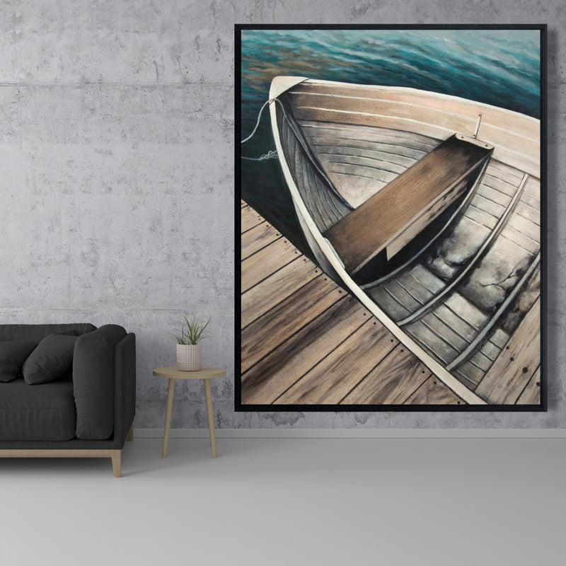 Abandoned Rowboats, Fine art gallery wrapped canvas 24x36