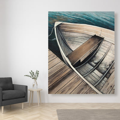 Abandoned Rowboats, Fine art gallery wrapped canvas 24x36
