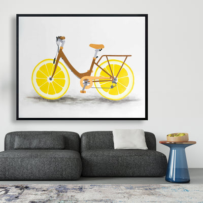 Lemon Wheel Bike, Fine art gallery wrapped canvas 24x36