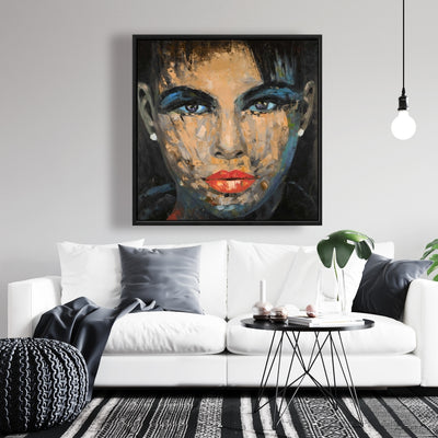 Abstract Female Portrait, Fine art gallery wrapped canvas 24x36