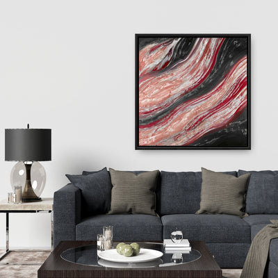 Red Wave, Fine art gallery wrapped canvas 36x36