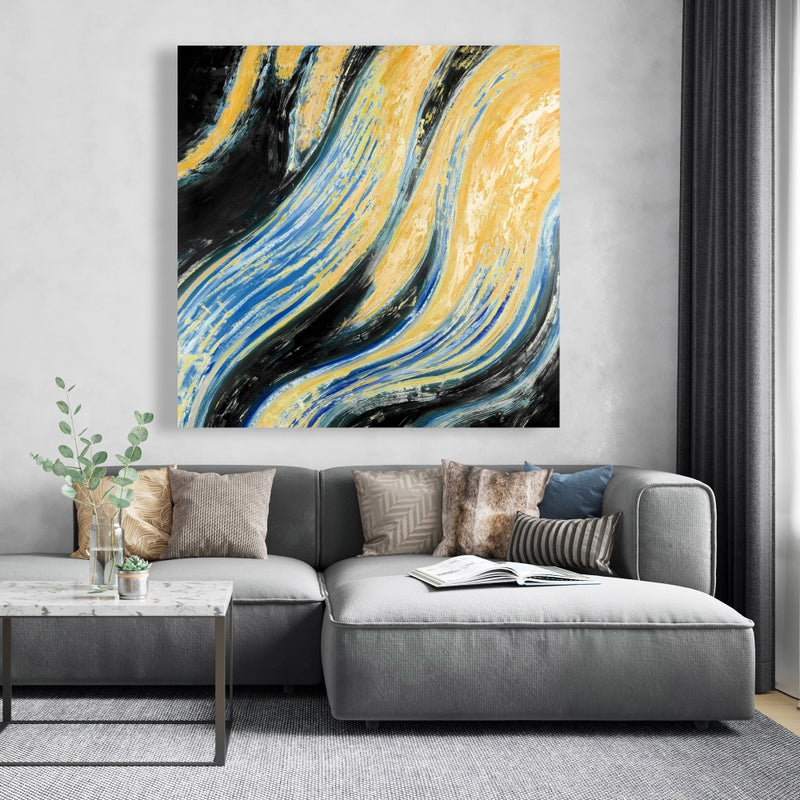 Wavy Wave, Fine art gallery wrapped canvas 36x36