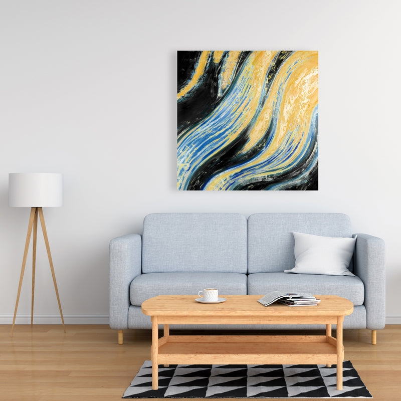 Wavy Wave, Fine art gallery wrapped canvas 36x36