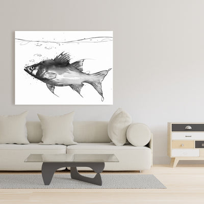 Swimming Fish, Fine art gallery wrapped canvas 36x36