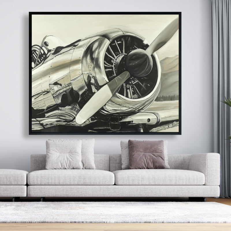 Vintage Aircraft, Fine art gallery wrapped canvas 24x36