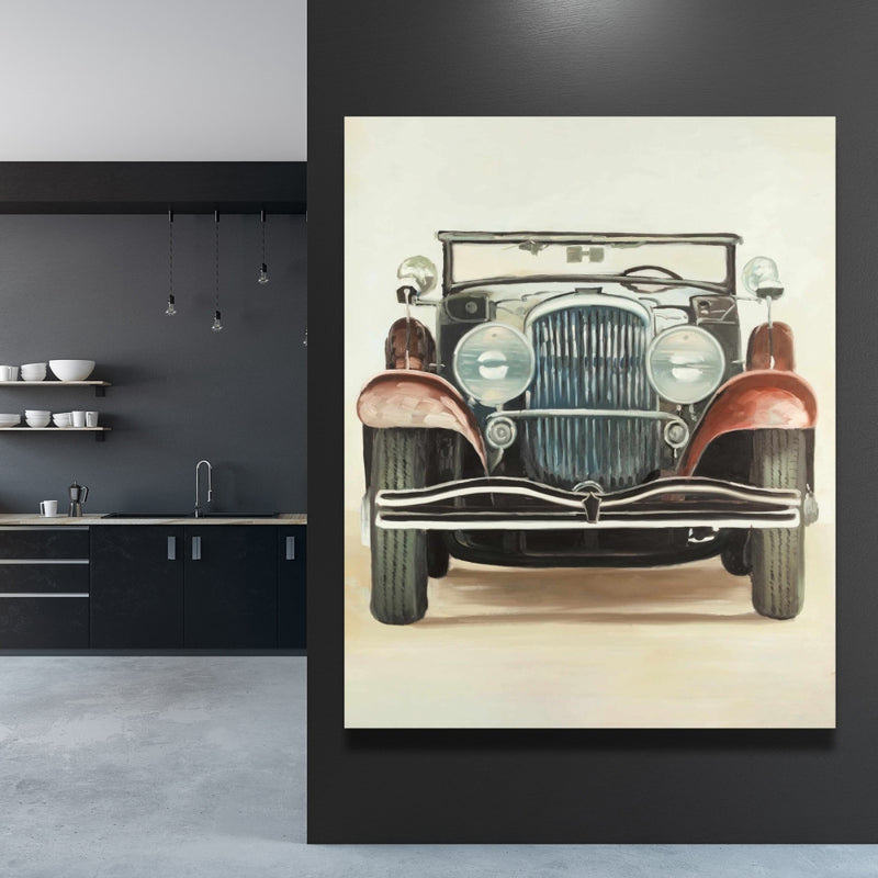 Old 1920S Luxury Car, Fine art gallery wrapped canvas 36x36