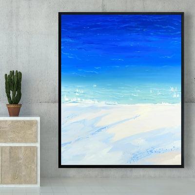Satellite View Of The Ocean, Fine art gallery wrapped canvas 16x48