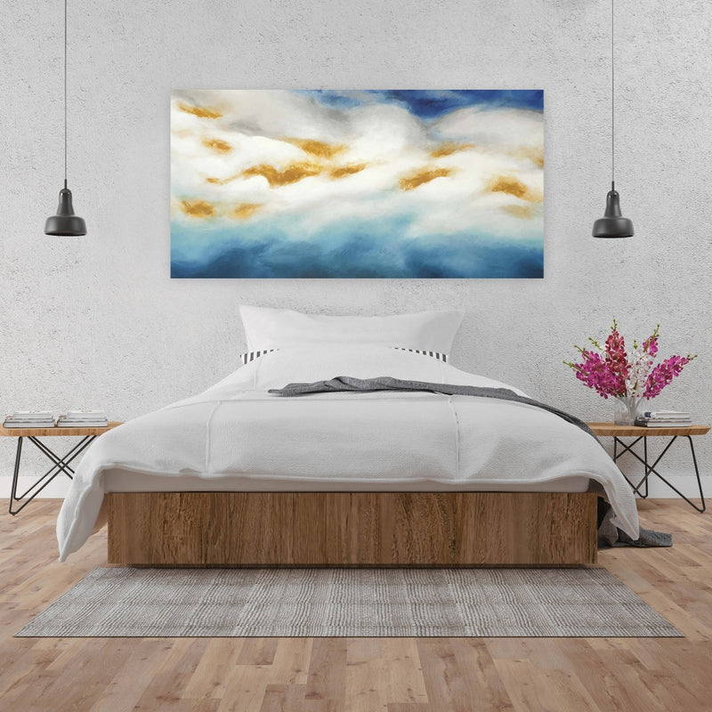 Abstract Landscape, Fine art gallery wrapped canvas 16x48