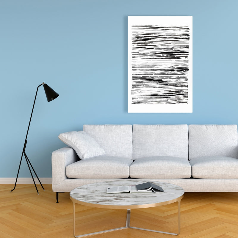 Gray Grooves, Fine art gallery wrapped canvas 24x36