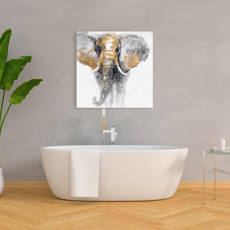 Golden Elephant, Fine art gallery wrapped canvas 24x36