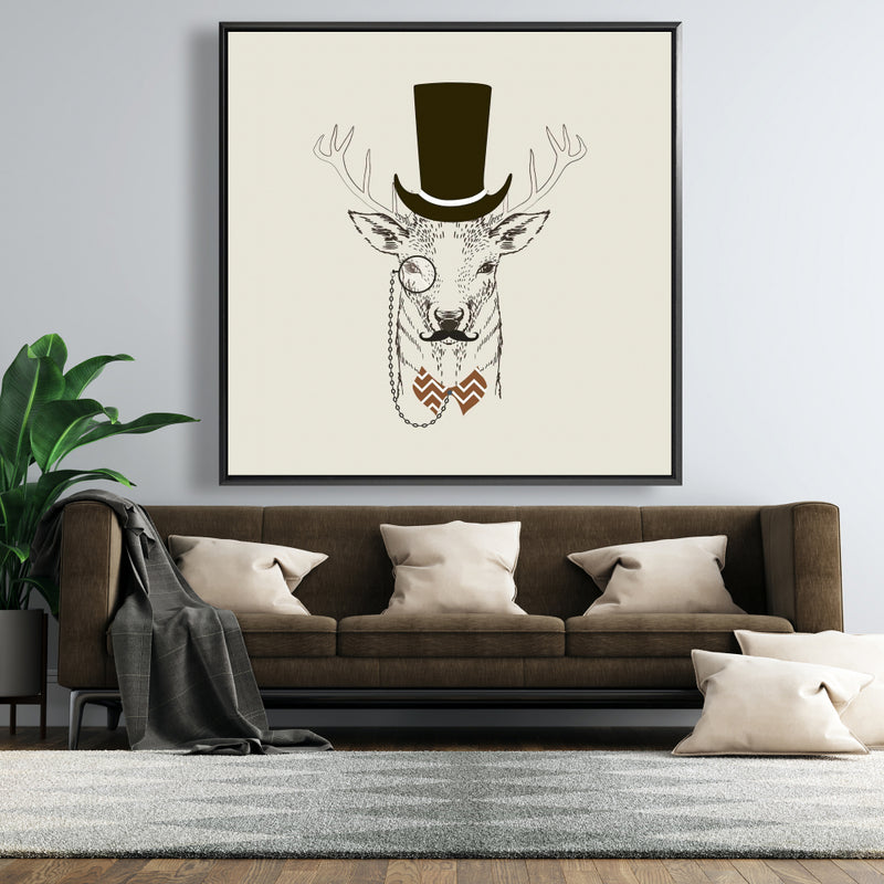 Aristocrat Roe Deer, Fine art gallery wrapped canvas 24x36