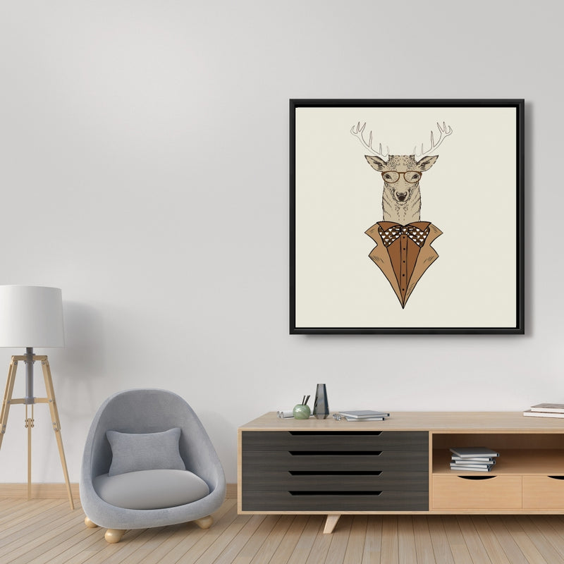 Deer With Brown Coat, Fine art gallery wrapped canvas 24x36