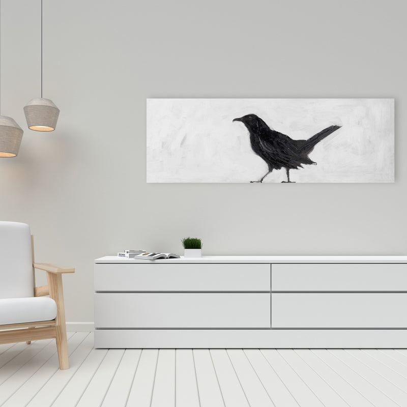 Lonely Crow, Fine art gallery wrapped canvas 16x48