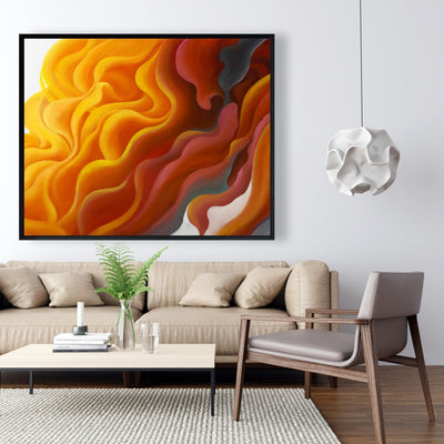 Colorful Smoke, Fine art gallery wrapped canvas 16x48