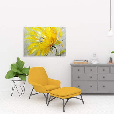 Yellow Flower, Fine art gallery wrapped canvas 24x36