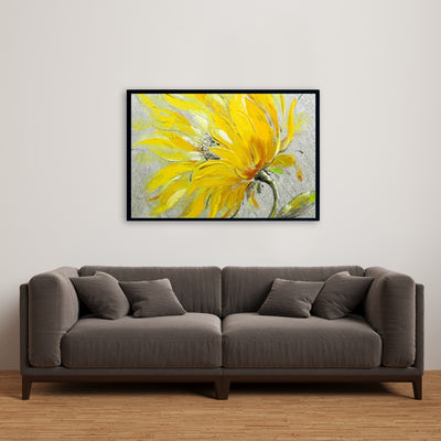 Yellow Flower, Fine art gallery wrapped canvas 24x36
