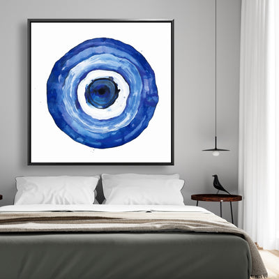 Erbulus Blue Evil Eye, Fine art gallery wrapped canvas 24x36