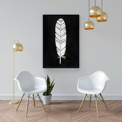 Native American Feather, Fine art gallery wrapped canvas 16x48