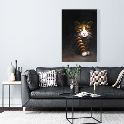 Discreet Cat, Fine art gallery wrapped canvas 24x36