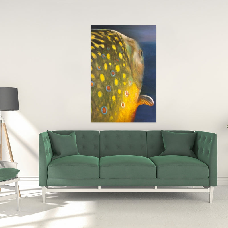 Golden Trout Fish, Fine art gallery wrapped canvas 24x36