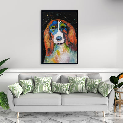 Colorful Dog, Fine art gallery wrapped canvas 24x36