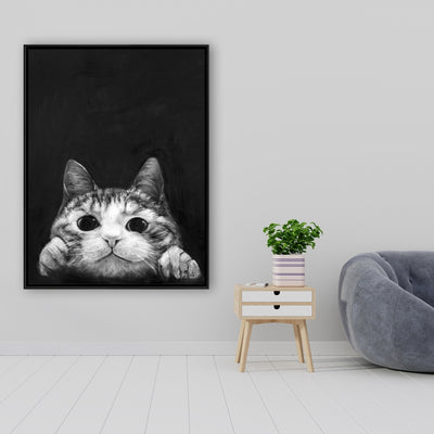 Curious Cat, Fine art gallery wrapped canvas 24x36