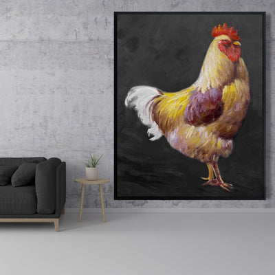Beautiful Rooster 2, Fine art gallery wrapped canvas 24x36