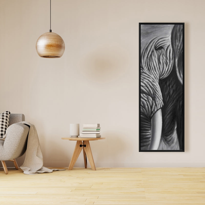 Elephant, Fine art gallery wrapped canvas 16x48