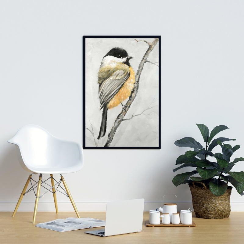 Small Coal Tit, Fine art gallery wrapped canvas 24x36