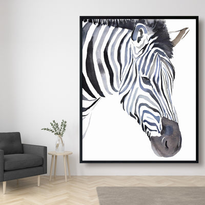Zebra, Fine art gallery wrapped canvas 24x36