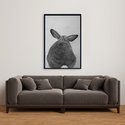 Little Rabbit From Behind, Fine art gallery wrapped canvas 24x36