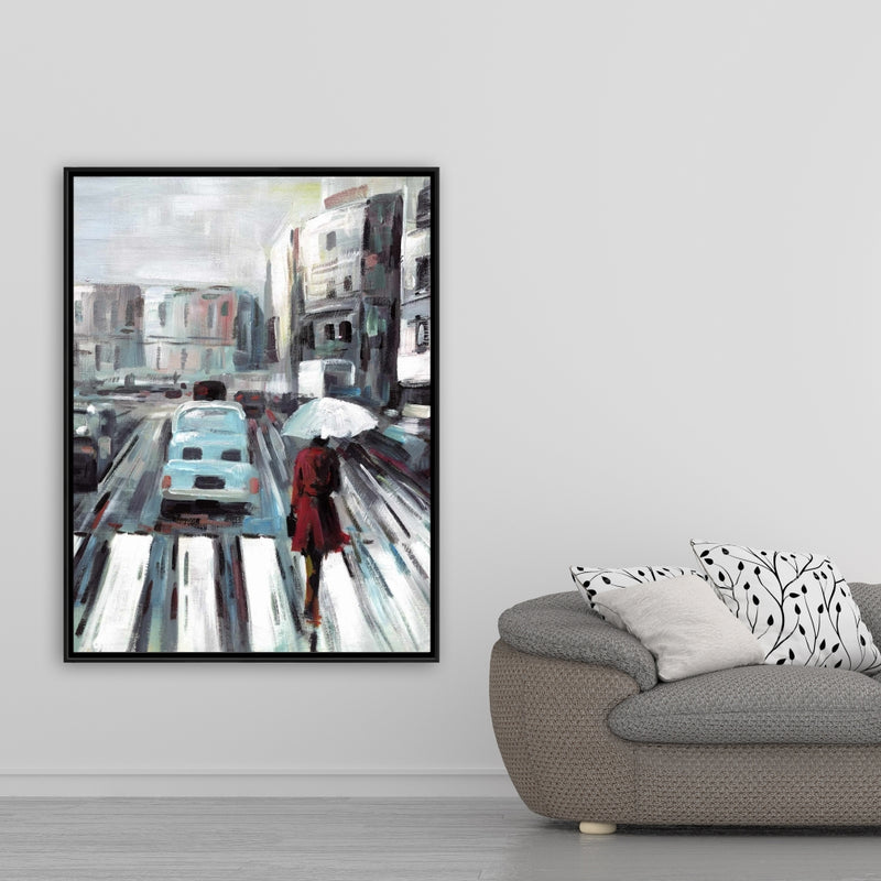 Abstract Pedestrian Crossing, Fine art gallery wrapped canvas 24x36