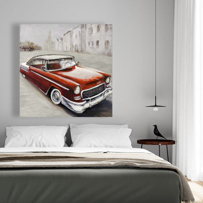 Vintage Classic Car, Fine art gallery wrapped canvas 24x36