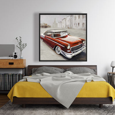 Vintage Classic Car, Fine art gallery wrapped canvas 24x36