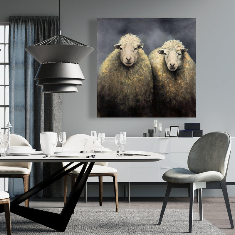 Wool Sheeps, Fine art gallery wrapped canvas 24x36