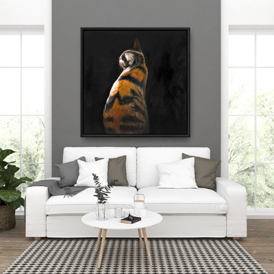 Spotted Cat, Fine art gallery wrapped canvas 24x36