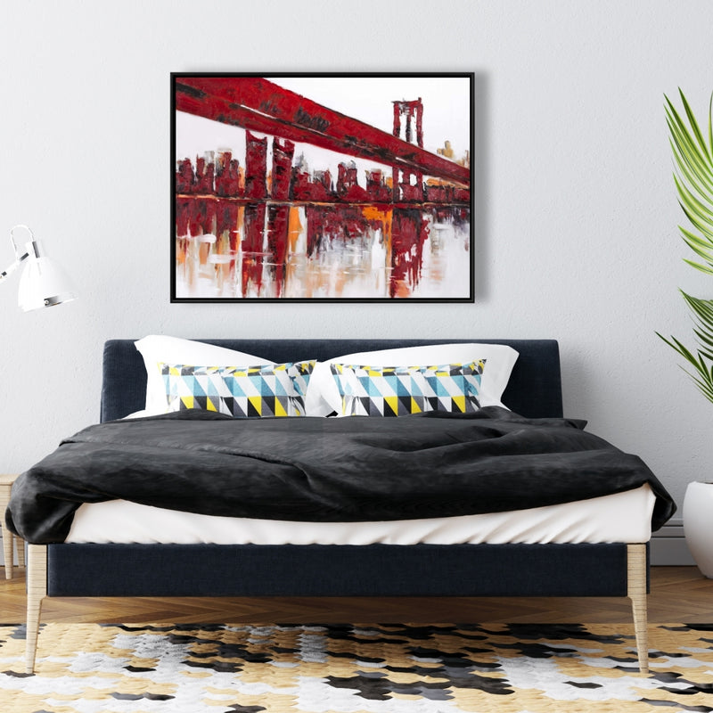 Red Bridge, Fine art gallery wrapped canvas 24x36