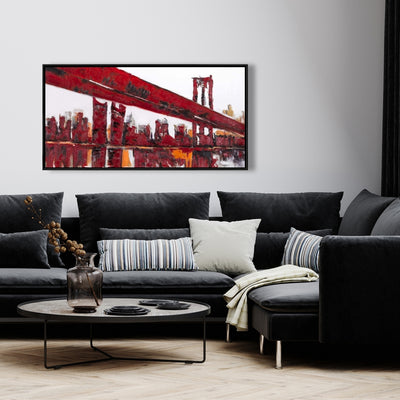 Red Bridge, Fine art gallery wrapped canvas 24x36