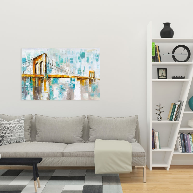 Brooklyn Bridge, Fine art gallery wrapped canvas 16x48
