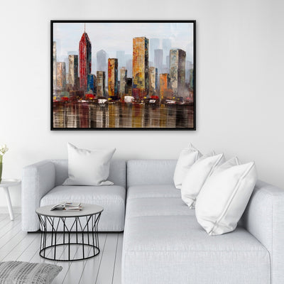 Rust Looking City, Fine art gallery wrapped canvas 24x36