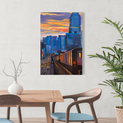Subway In New-York City, Fine art gallery wrapped canvas 24x36