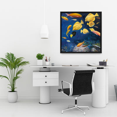 Fish Under The Sea, Fine art gallery wrapped canvas 24x36