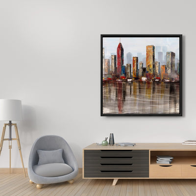 Rust Looking City, Fine art gallery wrapped canvas 24x36