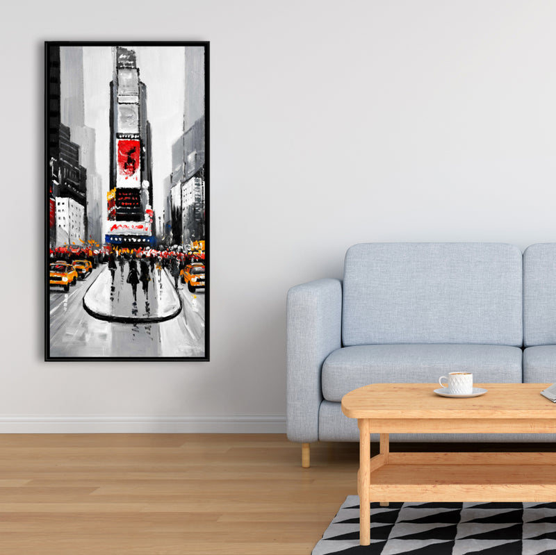 New York City Busy Street, Fine art gallery wrapped canvas 24x36